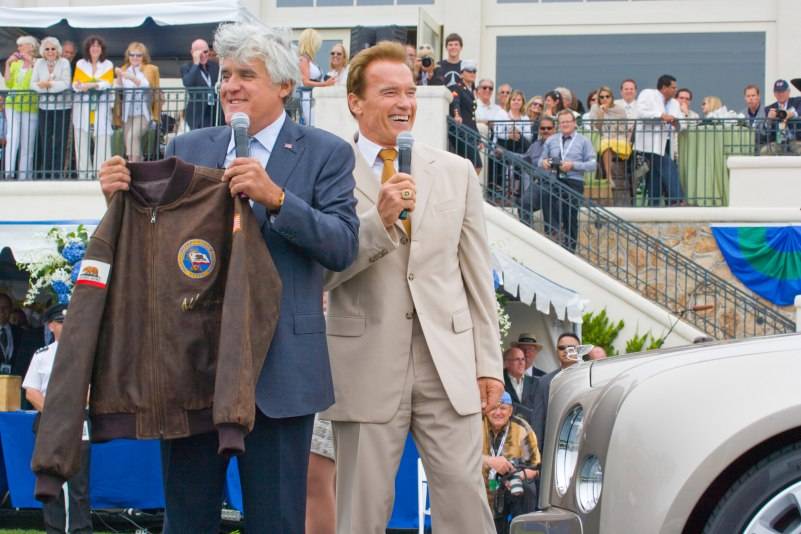 Jay Leno and Governor Arnold Schwarzenegger