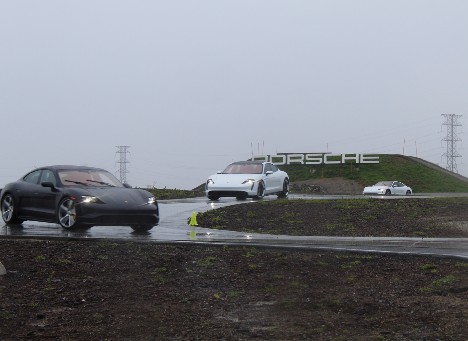 A rainy day at the Porche Experience Center (PEC) in Los Angeles was a blast!