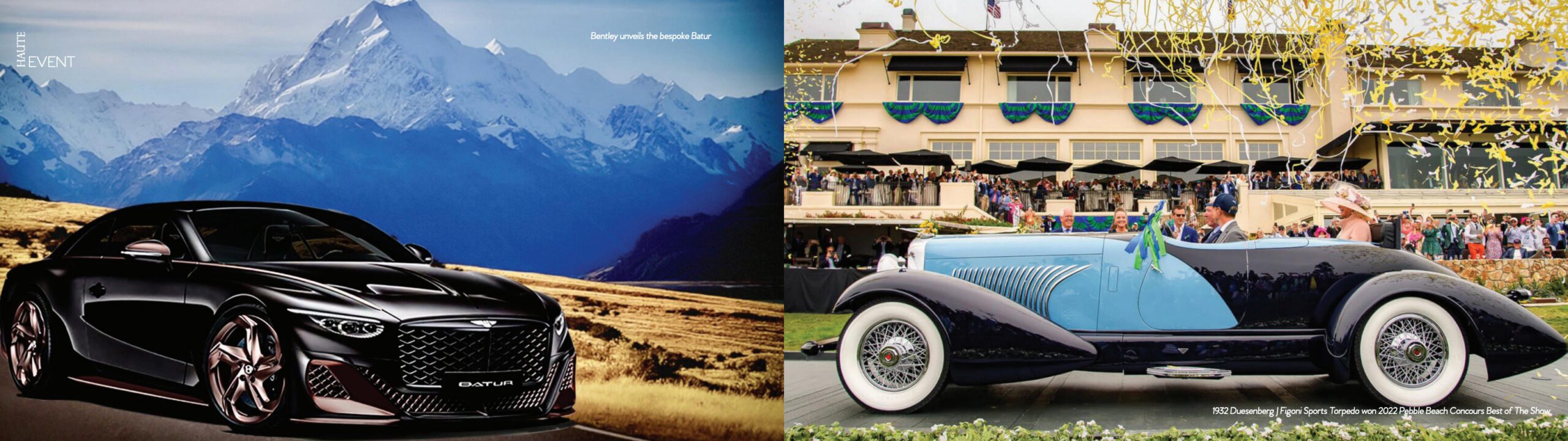 Bently unveils the bespoke Batur — 1932 Duesenberg J Figoni Sports Torpedo won 2022 Pebble Beach Concours Best of the Show