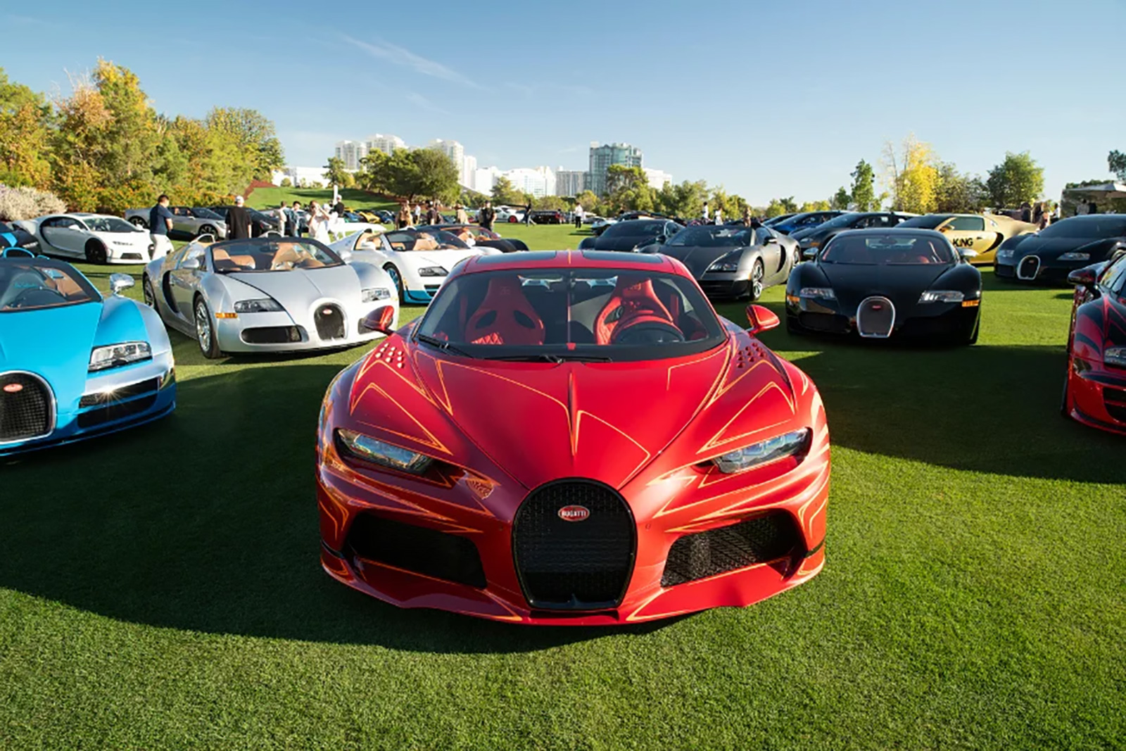 A red McLaren