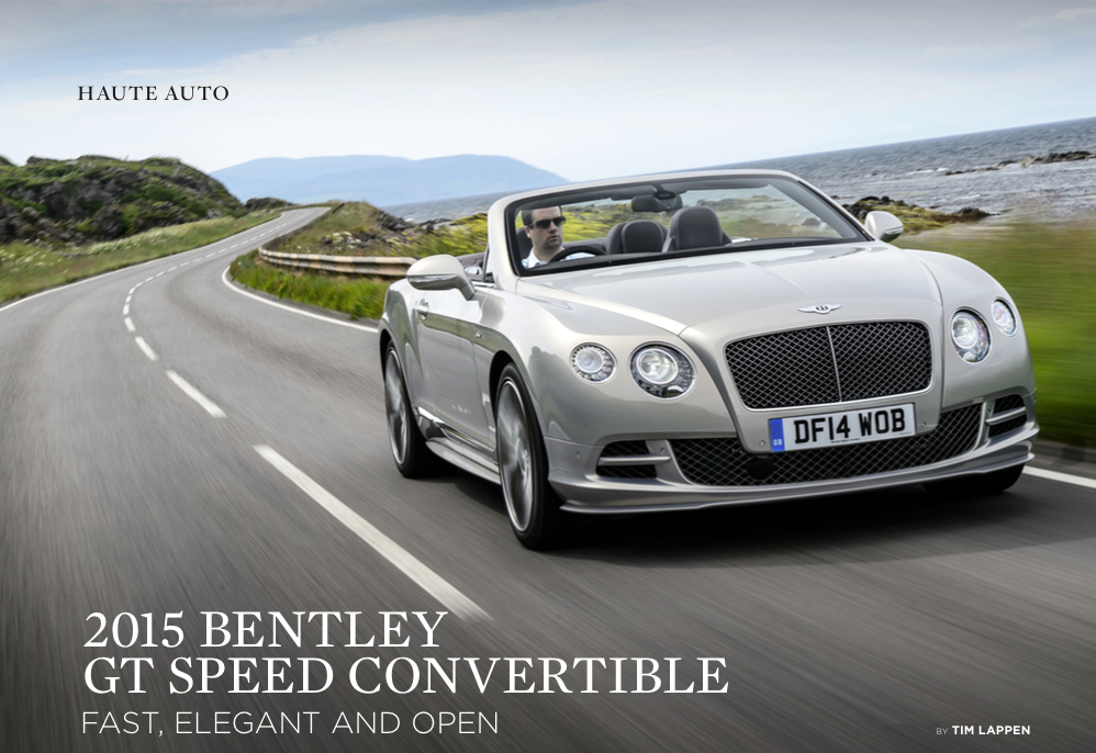 The 2015 Bentley GT Speed Convertible