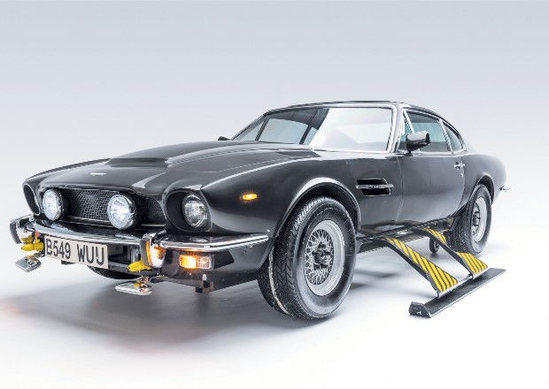 1985 Aston Martin V8 Vantage (with skis!) from "The Living Daylights"